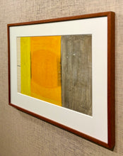 Load image into Gallery viewer, 'Abstract Composition in Yellow, Orange and Grey' by Arne L. Hansen
