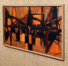 Load image into Gallery viewer, 'Abstract in Orange, Brown and Black' by Knud Horup