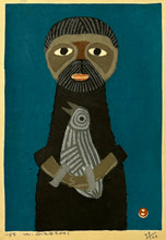 Load image into Gallery viewer, 'Mountaineer Holding Bird' by Umetaro Azechi