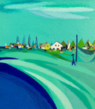 Load image into Gallery viewer, 'Coastal Fishing Village' by Maria Wingren-Samourkas