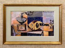 Load image into Gallery viewer, 'Cubist Still Life With Coffee Grinder and Lute' by Hans Larsson