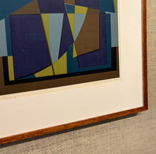Load image into Gallery viewer, 'Abstract Composition in Purple, Yellow, Brown and Blue' by Eric Elfwén