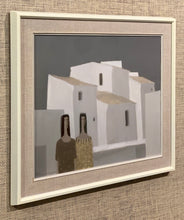 Load image into Gallery viewer, 'Mediterranean Scene with Two Women and Houses' by Fabian Lundqvist