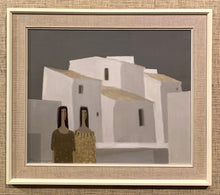 Load image into Gallery viewer, 'Mediterranean Scene with Two Women and Houses' by Fabian Lundqvist