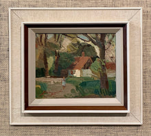 Load image into Gallery viewer, 'Figure Walking in Landscape with House and Trees' by Hans Rosenquist