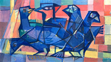 Load image into Gallery viewer, 'Cubist Birds Compostion' by Hjalmar Ekberg