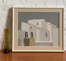 Load image into Gallery viewer, 'Mediterranean Scene with Two Women and Houses' by Fabian Lundqvist