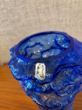 Load image into Gallery viewer, Large blue glass vase by Kaj Blomqvist for Kumela Riihimäki, Finland