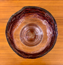 Load image into Gallery viewer, Large purple glass bowl / vase by Kaj Blomqvist for Kumela Riihimäki, Finland