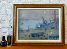 Load image into Gallery viewer, 'Moonlight Port Scene' by Götrik Örtenholm