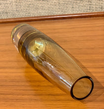 Load image into Gallery viewer, Mustard yellow glass vase by Bo Borgström for Åseda Glasbruk