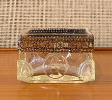 Load image into Gallery viewer, Glass and bronze low vase by Pentti Sarpaneva - ON SALE was $145 NOW $125 - 10thANNIVERSARYSALE