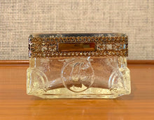 Load image into Gallery viewer, Glass and bronze low vase by Pentti Sarpaneva - ON SALE was $145 NOW $125 - 10thANNIVERSARYSALE