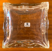 Load image into Gallery viewer, Glass and bronze low vase by Pentti Sarpaneva - ON SALE was $145 NOW $125 - 10thANNIVERSARYSALE