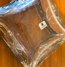 Load image into Gallery viewer, Glass and bronze low vase by Pentti Sarpaneva - ON SALE was $145 NOW $125 - 10thANNIVERSARYSALE