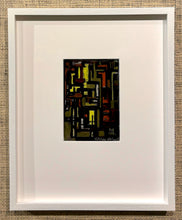 Load image into Gallery viewer, 'Small Abstract Composition in Olive, Black, Yellow and Red' by Hilding Eklund