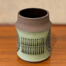 Load image into Gallery viewer, Vase with circular motif by Tomas Anagrius for Alingsås Keramik