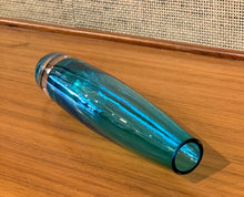 Load image into Gallery viewer, Turquoise glass vase by Bo Borgström for Åseda Glasbruk