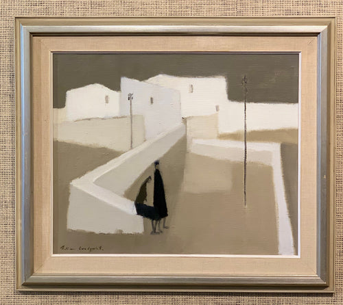 'Two Figures in a Mediterranean Village' by Fabian Lundqvist
