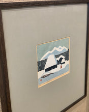 Load image into Gallery viewer, 'Countryhouse in Snow' by Umetaro Azechi