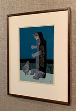 Load image into Gallery viewer, 'Mountaineer and Bird' by Umetaro Azechi