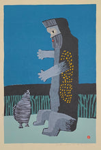Load image into Gallery viewer, 'Mountaineer and Bird' by Umetaro Azechi