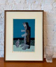Load image into Gallery viewer, 'Mountaineer and Bird' by Umetaro Azechi