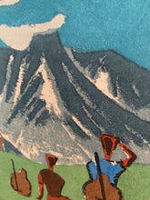 Load image into Gallery viewer, 'Mountain Scene With Climbers' by Umetaro Azechi
