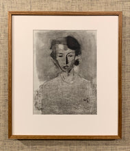 Load image into Gallery viewer, 'Girl in Blue and Brown, 1944' (Flick i blatt och brunt, 1944) by Helene Schjerfbeck