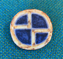 Load image into Gallery viewer, Modernist ceramic brooch and earrings by Karin Og Aase, Denmark