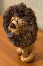 Load image into Gallery viewer, Rope Lion with pipe by Jørgen Bloch