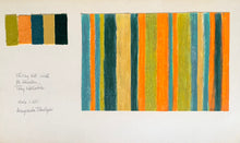 Load image into Gallery viewer, 'Proposal for a Curtain for the Täby Library Auditorium' (striped design) by Margareta Treutiger