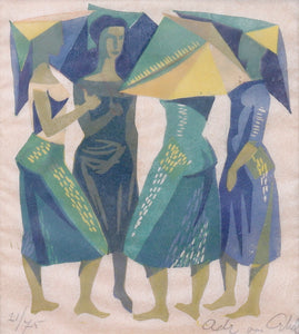 'Women with Umbrellas' by Adrian van Arkel