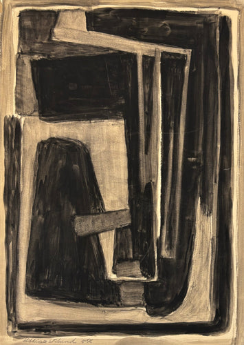 'Abstract Form in Black and Sepia' by Hilding Eklund