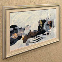 Load image into Gallery viewer, &#39;Abstract Composition in Grey, White, Black, Brown and Orange&#39; by Gunnar Johnsson