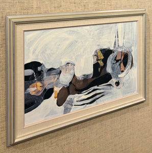 'Abstract Composition in Grey, White, Black, Brown and Orange' by Gunnar Johnsson