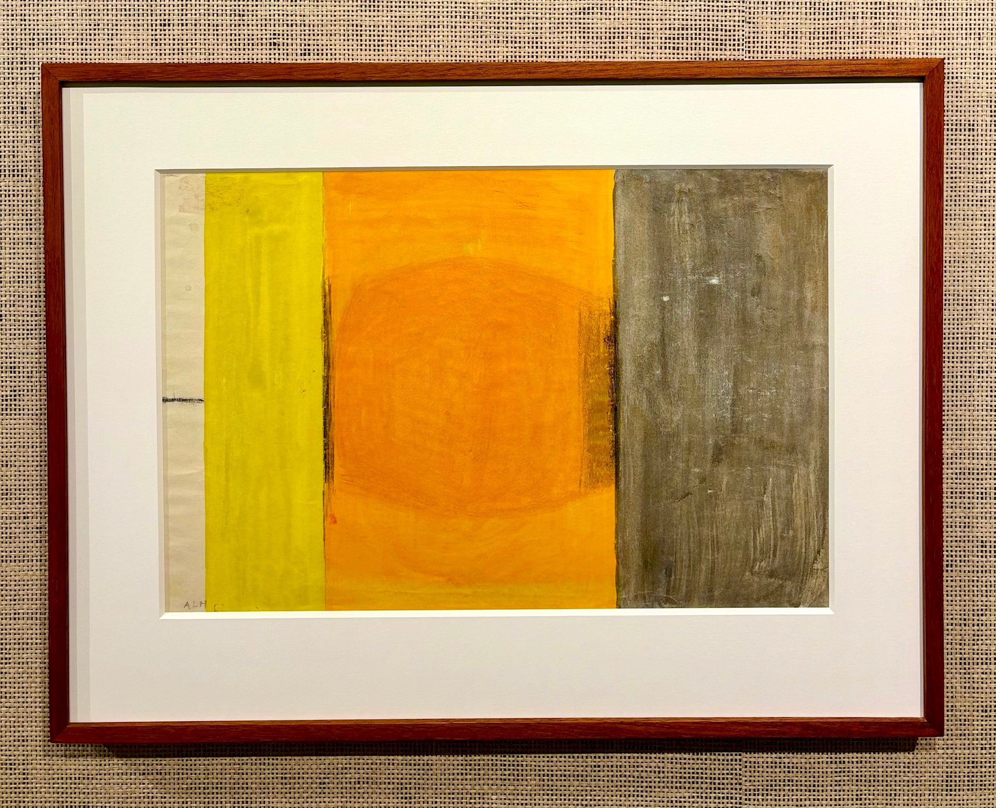 Abstract Composition in Yellow, Orange and Grey' by Arne L. Hansen – gallery midlandia