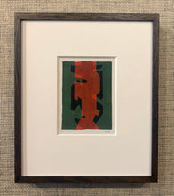 Load image into Gallery viewer, 'Abstract Form - Green, Red and Black' by Heinz Friedrich Kirchner
