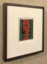 Load image into Gallery viewer, 'Abstract Form - Green, Red and Black' by Heinz Friedrich Kirchner