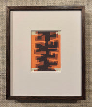 Load image into Gallery viewer, 'Abstract Form - Orange, Vermillion and Black' by Heinz Friedrich Kirchner