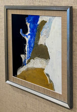 Load image into Gallery viewer, &#39;Abstract in Blue, Black, Mustard and White&#39; by Hans Osswald