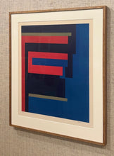 Load image into Gallery viewer, 'Abstract in Blue and Red' by Paul Gadegaard