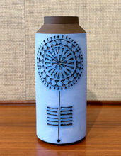 Load image into Gallery viewer, Vase with flower motif by Tomas Anagrius for Alingsås Keramik