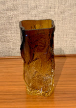Load image into Gallery viewer, Amber glass vase by Kaj Blomqvist for Kumela Riihimäki, Finland