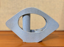 Load image into Gallery viewer, Japanese light blue amoeba shaped dual aperture Ikebana vessel