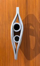 Load image into Gallery viewer, Japanese light blue amoeba shaped dual aperture Ikebana vessel