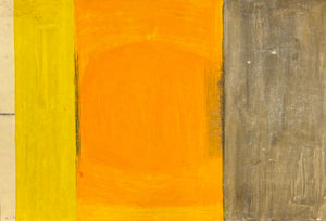 'Abstract Composition in Yellow, Orange and Grey' by Arne L. Hansen