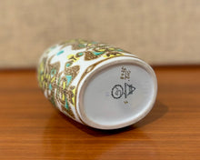 Load image into Gallery viewer, Baca vase with bird motif by Nils Thorsson for Aluminia Royal Copenhagen