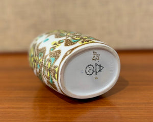 Baca vase with bird motif by Nils Thorsson for Aluminia Royal Copenhagen
