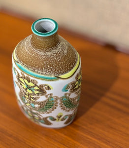 Baca vase with bird motif by Nils Thorsson for Aluminia Royal Copenhagen